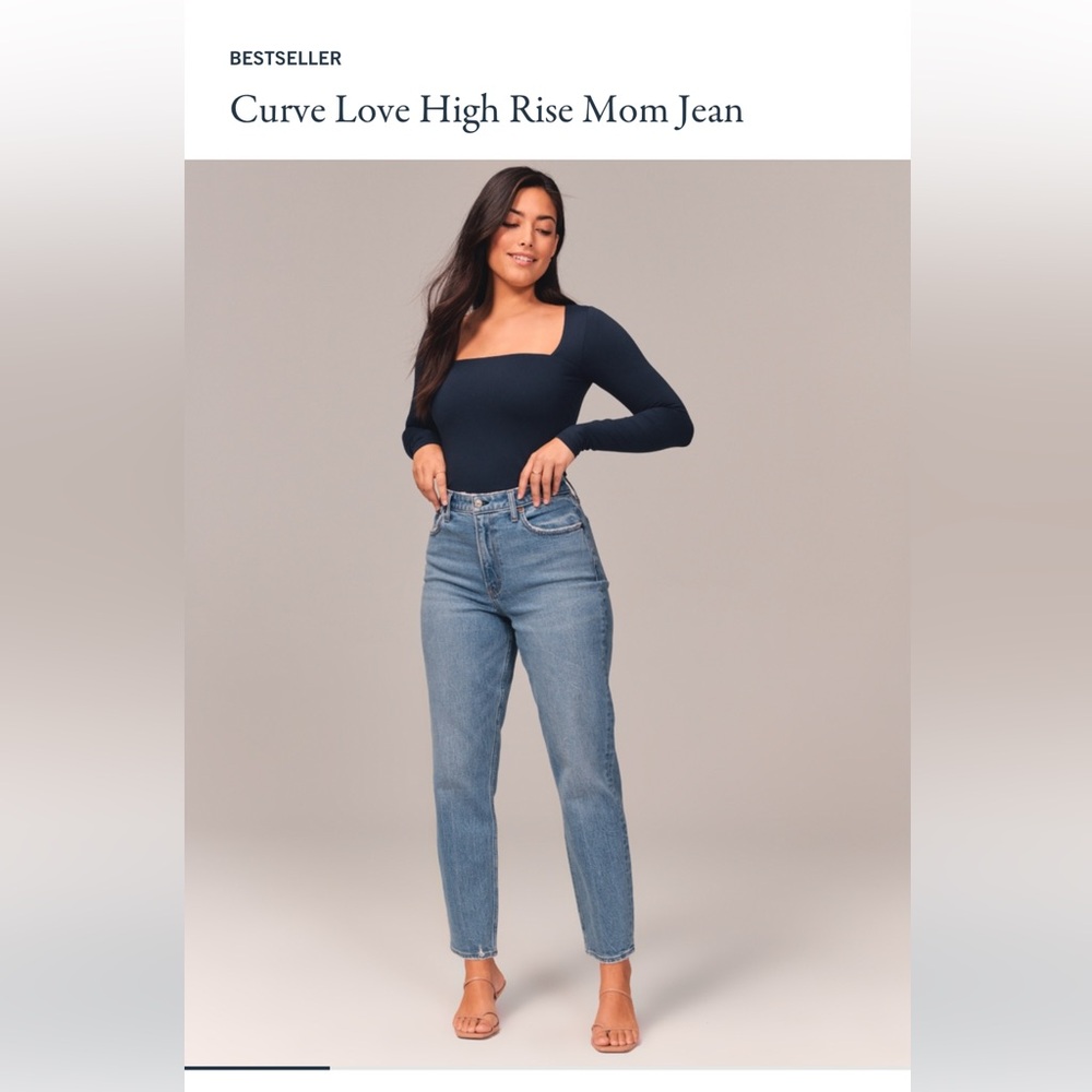 Abercrombie Curve Love High Rise Mom jeans, size 25r